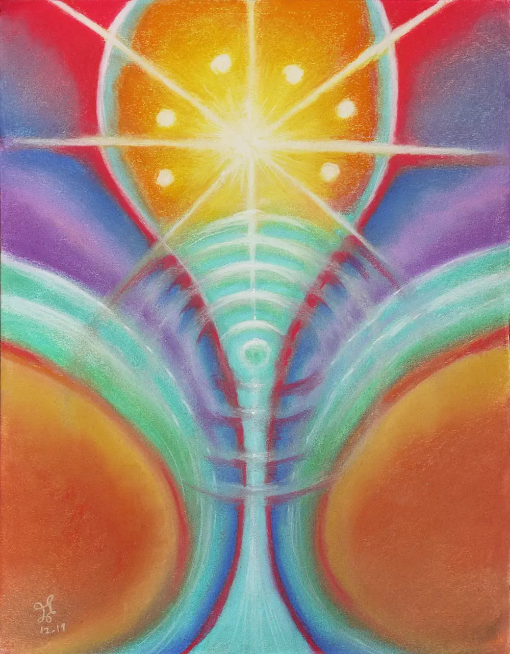 Divine Feminine Rivers, streams of light and color