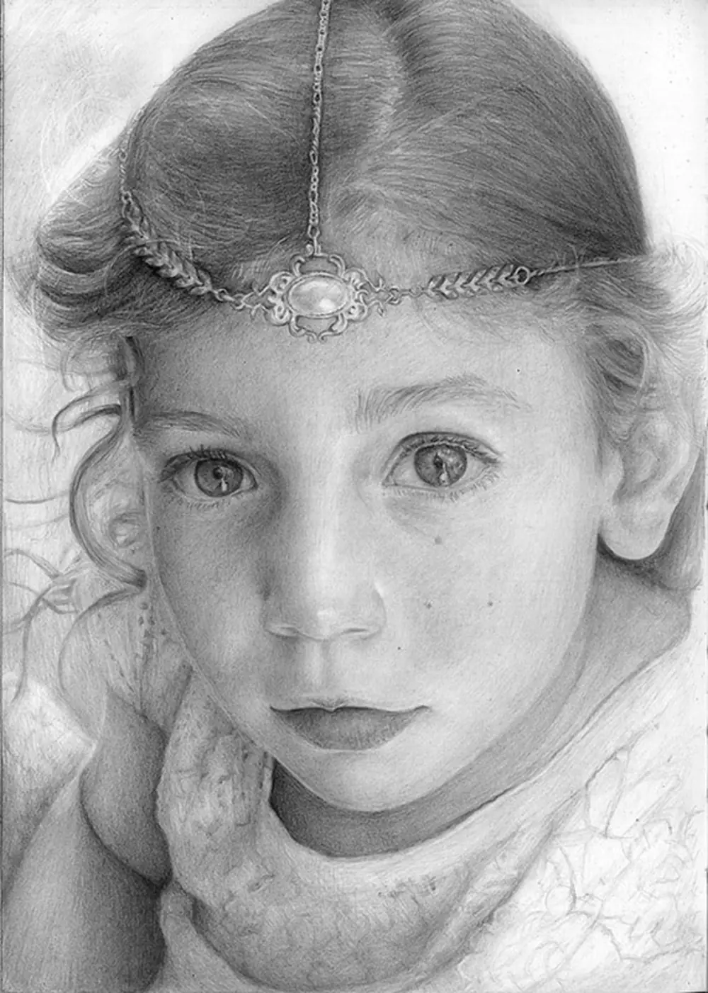 A commissioned portrait drawing by Gal Disegni